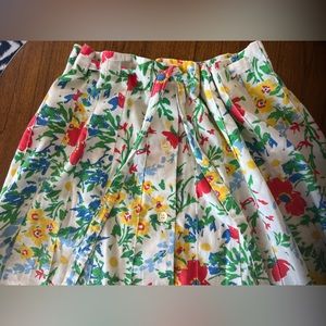 Vintage adjustable floral Mid-Skirt